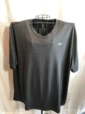 Reebok 3XLT Speedwick Gray Athletic Short Sleeve - SOME SNAGS - 31" Pit to Pit
